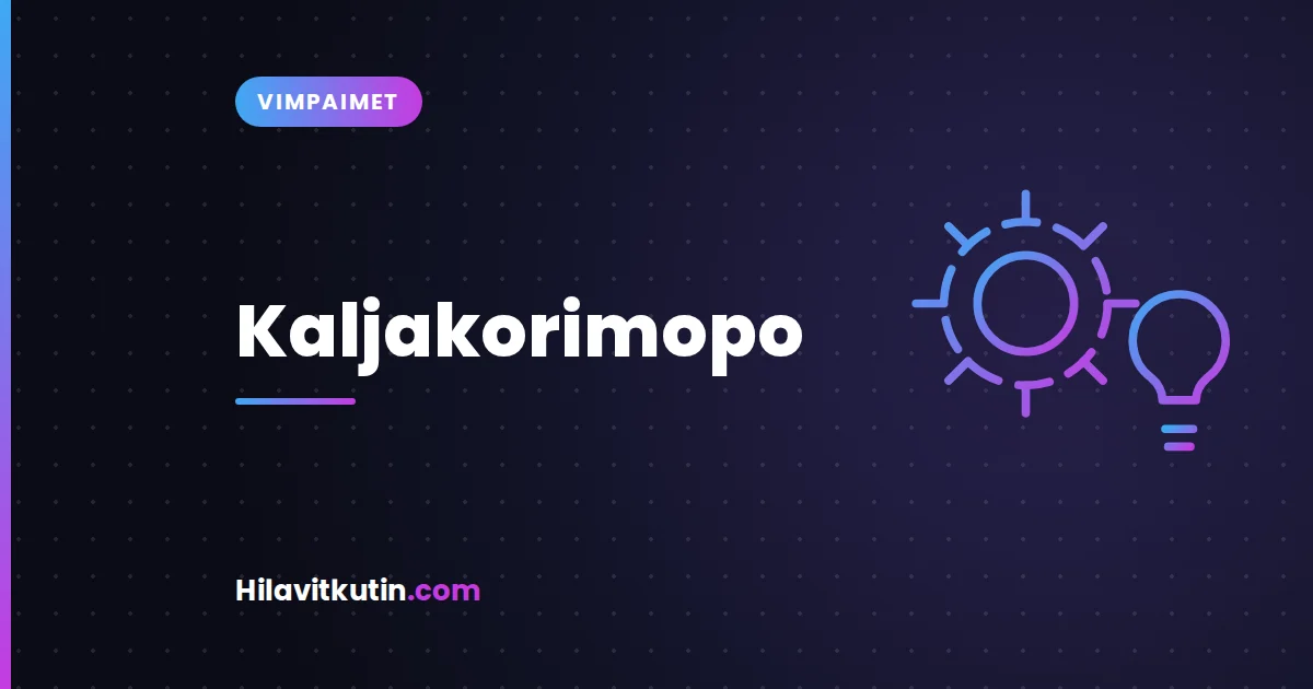 Kaljakorimopo