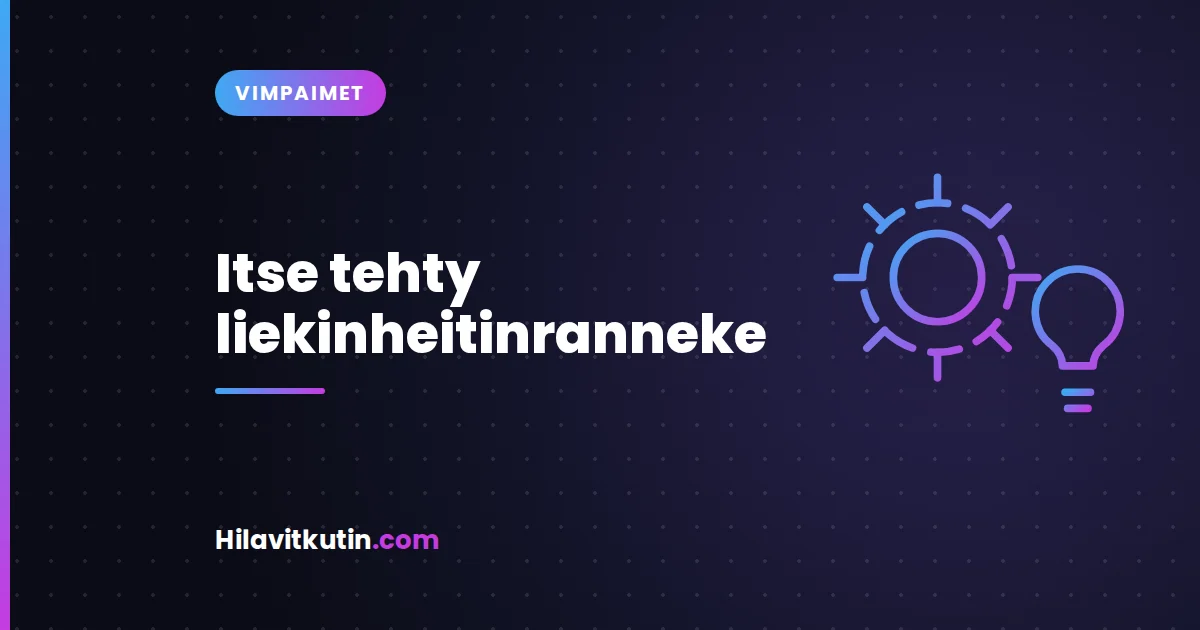 Itse tehty liekinheitinranneke