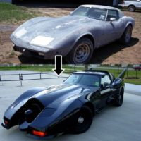 Vuoden 1978 Corvette muunnettuna Batmobile-autoksi