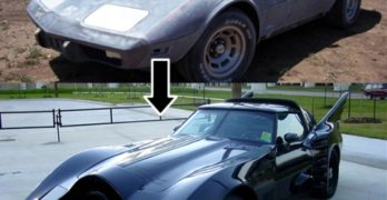 Vuoden 1978 Corvette muunnettuna Batmobile-autoksi