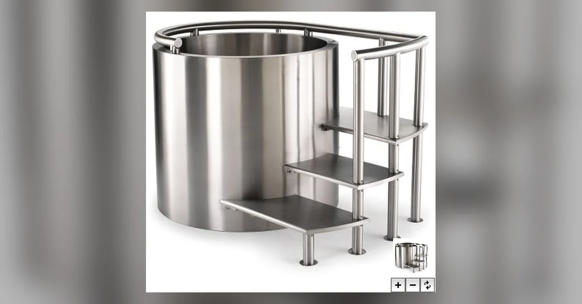 The Stainless Steel Ofuro on yhden hengen palju ruostumattomasta teräksestä