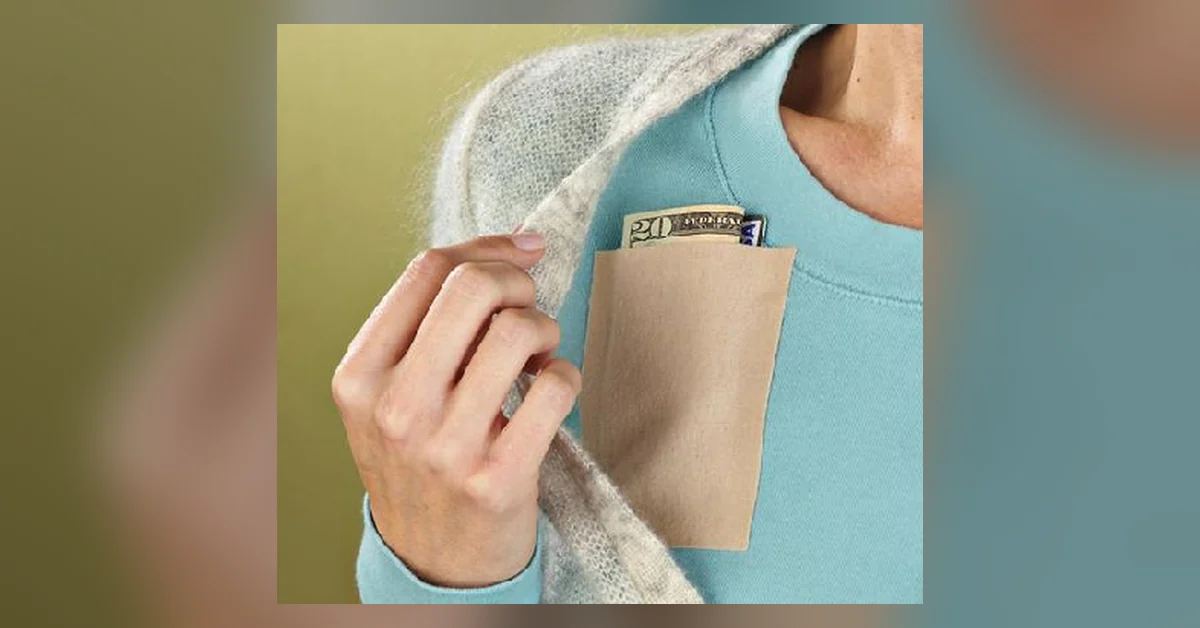Instant pocket on vaatteeseen tarvittaessa liimattava lisätasku