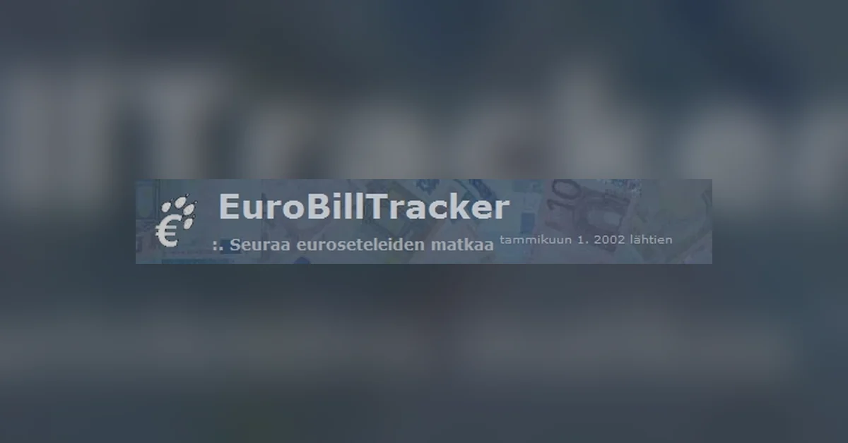 EuroBillTracker-sivustolla pääsee seuraamaan euro-setelien kiertoa
