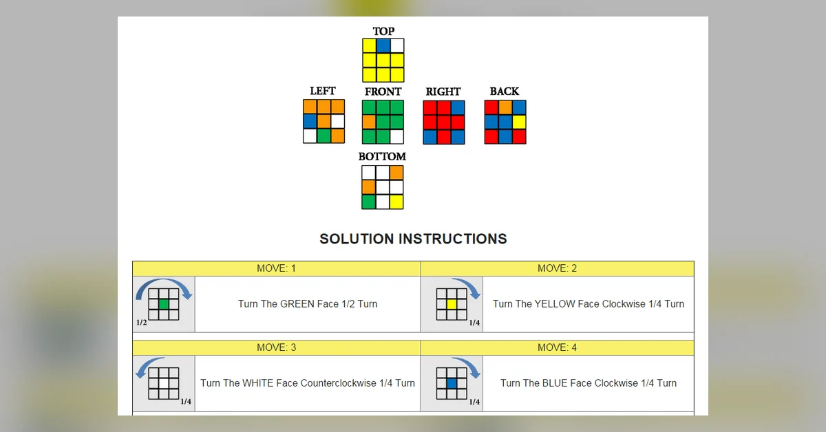 Rubik Solve auttaa ratkaisemaan Rubikin kuution vaivattomasti