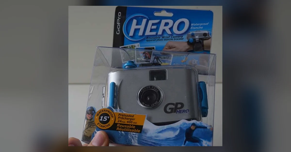 Ensimmäinen Action-kamera oli ”GoPro Hero 35mm”, siis 35mm filmillä