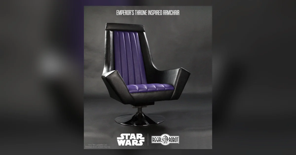 Kruunuhuoneen kaluste – The Emperor’s Throne Armchair – Tähtien sota -elokuvan III-osasta