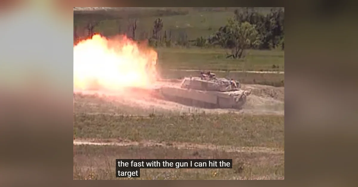 M1A2 Abrams -taistelupanssarivaunun videoesittelyt ja ampumisdemonstraatio