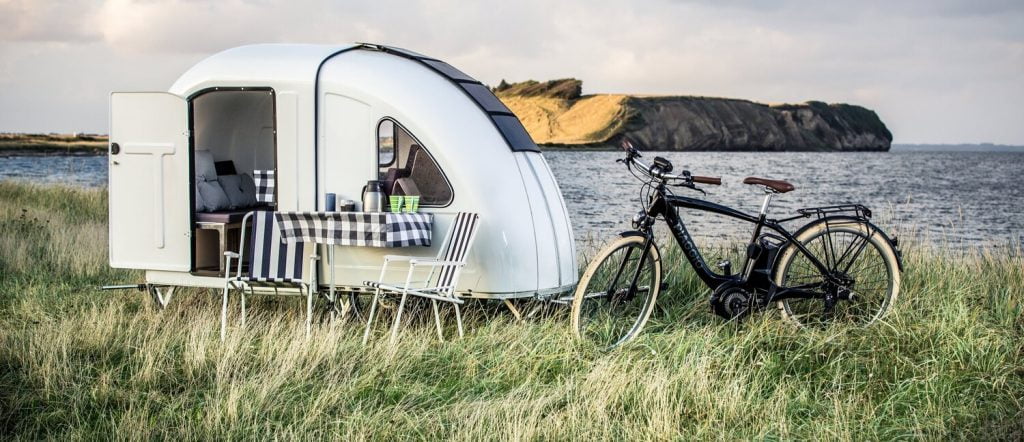 Polkupyörä - asuntovaunu - Wide Path Bicycle Camper