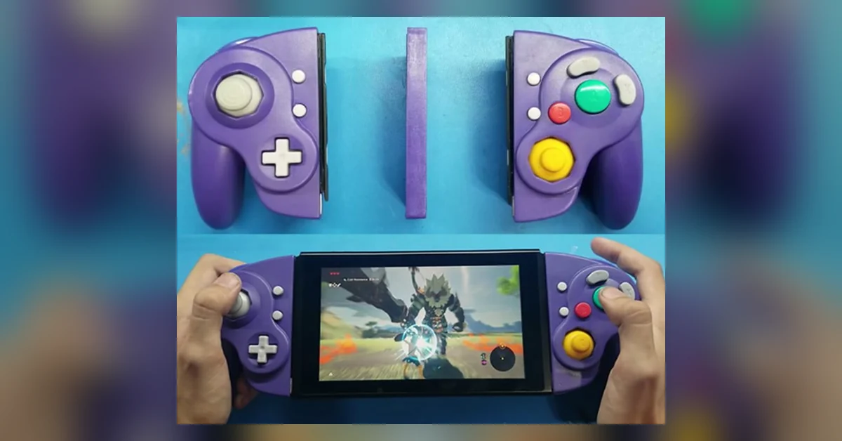 GameCube JoyCon -ohjain modattu Nintendo Switch- konsoliin