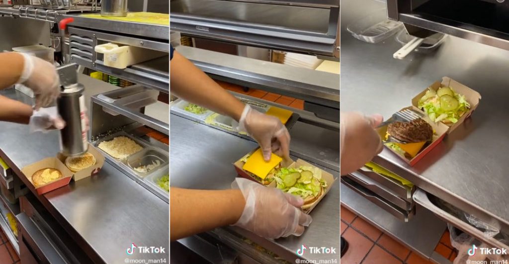 A STEP-BY-STEP VIDEO DETAILING HOW A BIG MAC IS ASSEMBLED