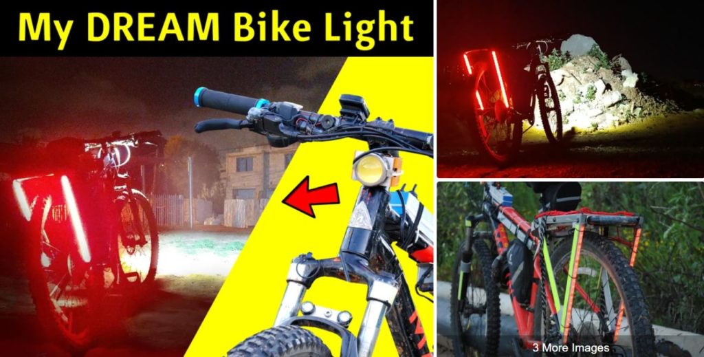 Tehokas tee-se-itse pyörävalo