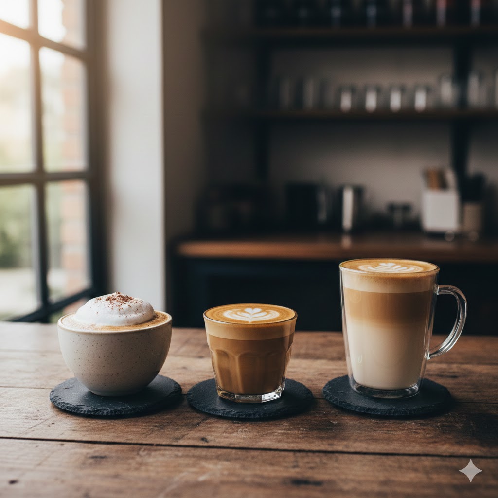 Kahvimaito: Erilaiset kahvit 