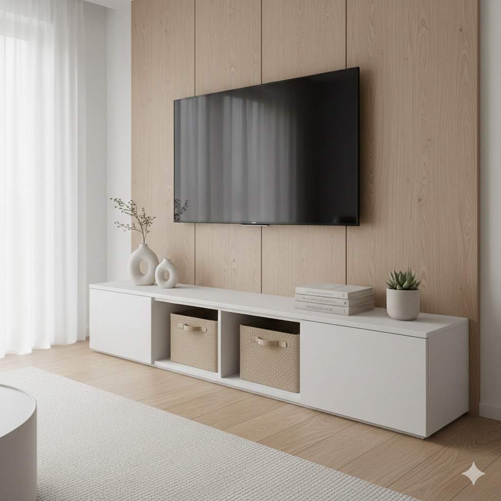 Pienen olohuoneen sisustus: TV