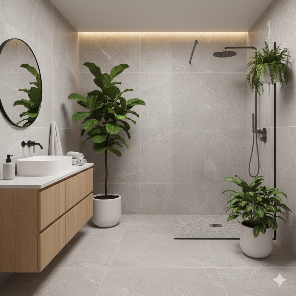 skandinaavinen sisustus: kylpyhuone