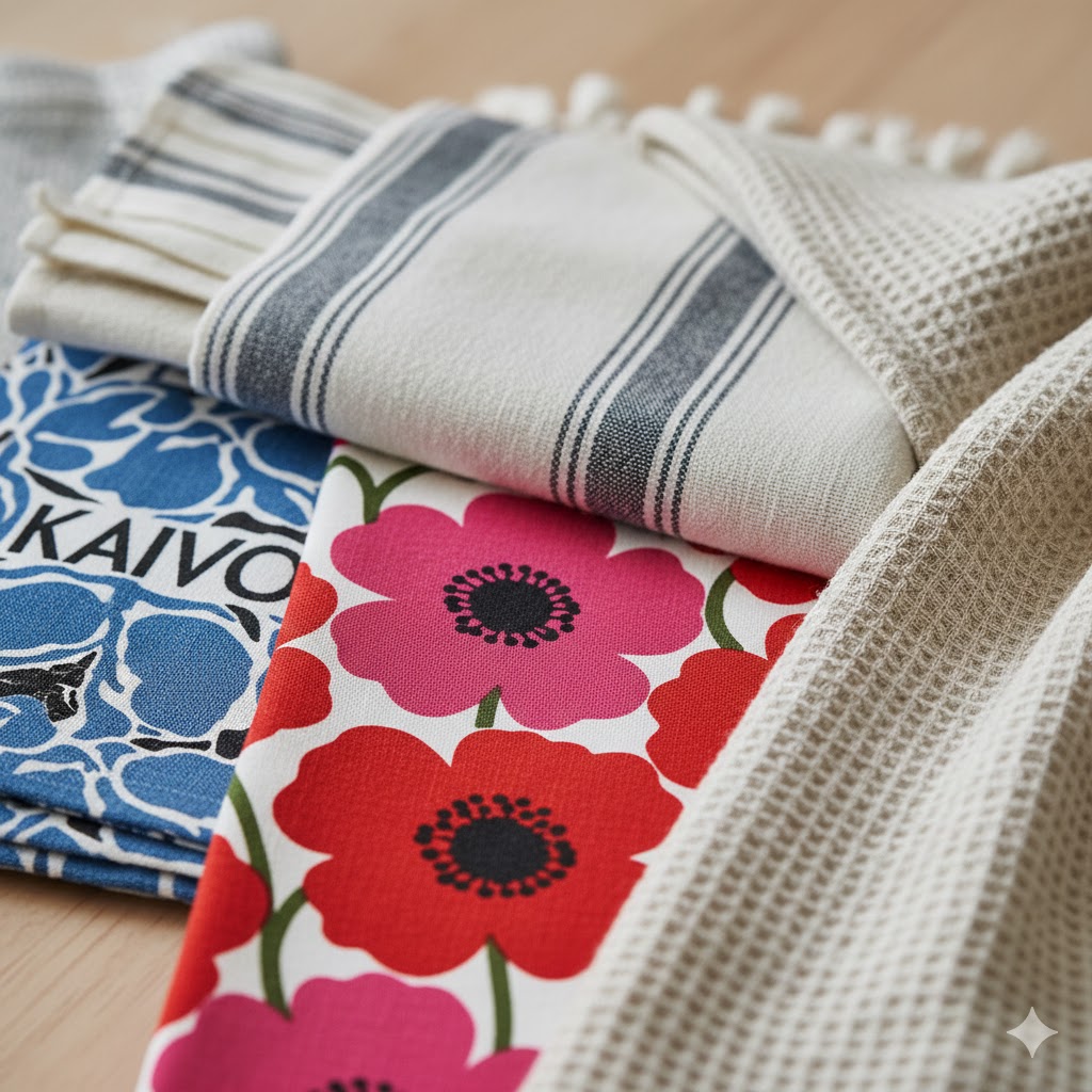 Suomalainen muotoilu: kankaat ja painotus