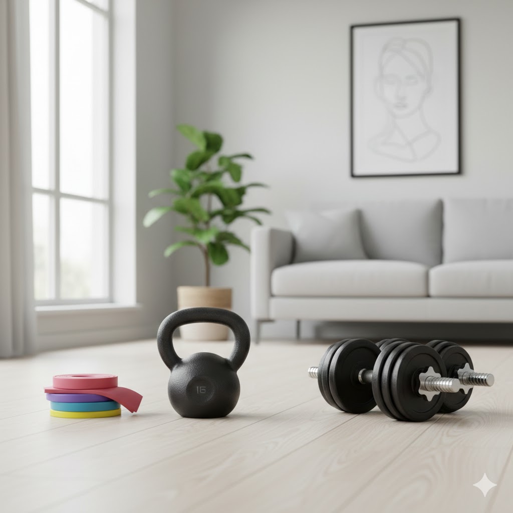 Voimaharjoittelu kotona: Kuntovälineet